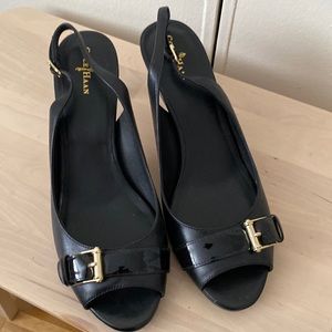 Cole Haan Nike air sling back heels, Black size 10